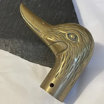 Vintage Brass Duck Head For Walking Stick Handle Vgc • £20