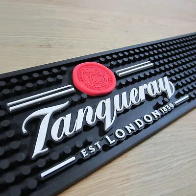 Drip Spill Mat TANQUERAY London 1830 Gin Cave Bar Pub Embossed Rubber Runner • £9.95