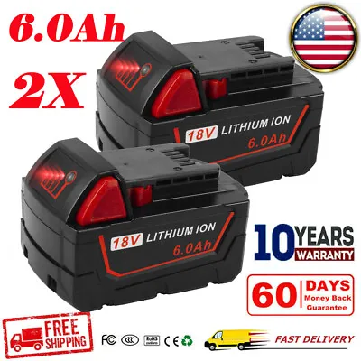 For Milwaukee For M18 Lithium 6.0AH Extended High Capacity Battery 48-11-1860 US • $43.99