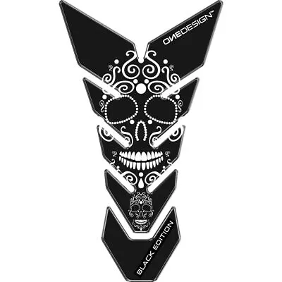 Tank Pad Protector Resin Black Skull For Suzuki VX800 VZ800 VZ1600 Marauder • $41.02