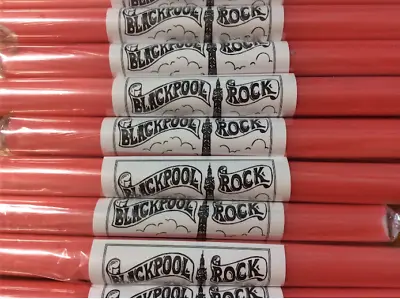 £19 • Buy Large Gift Box Of 40 Sticks Of Traditional Blackpool Rock - Pink Mint Flavour