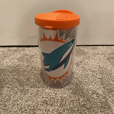 Tervis Plastic Double Walled NFL Miami Dolphins Insulated Tumbler Cup W/Lid • $5