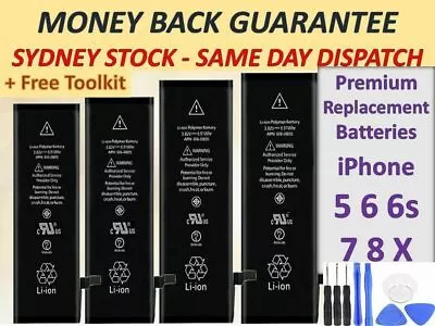 $9.65 • Buy IPhone Battery Replacement For Apple IPhone X 6s 6 7 8 + Plus 6s 5 +Tools