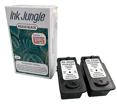 £23.95 • Buy 2x PG510 Black Ink Cartridges For Canon IP2700 IP2702 MP230 MP235 MP240 MX350