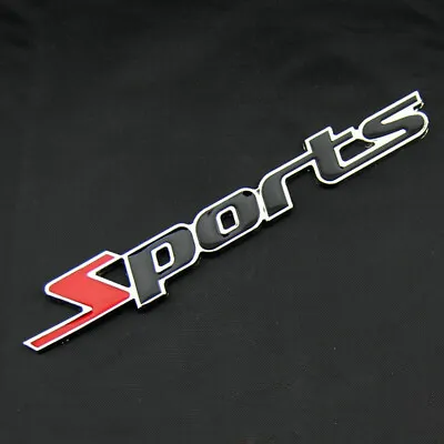 Sports Vehicle Car Emblem Badge Chrome Metal Hood Back Trunk Car Sticker Decal • £3.14