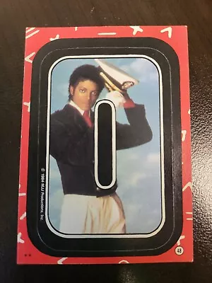  1984 Topps Michael Jackson O STICKER Card #48 • $1.99