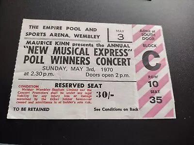 New Musical Express Poll Winners Concert May 3rd 1970 • £15