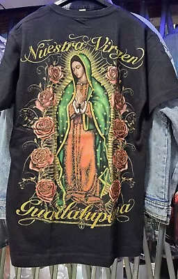 VIRGEN DE GUADALUPE Virgen Mary T-SHIRT Size M • $18.99