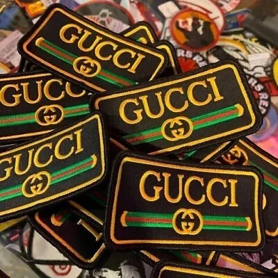 Pack Of 20 Vintage Embroidery Gucci Style New Embroidered Iron-On/Sew On Patch • $19.99