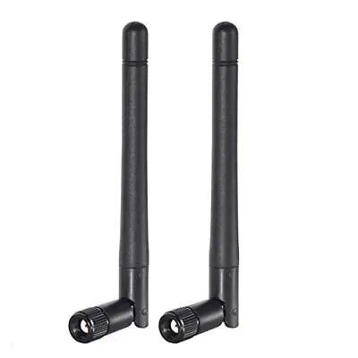 Dual Band WiFi 2.4GHz 5GHz 5.8GHz 3dBi MIMO RP-SMA Male Antenna 2-Pack For Wi... • $12.65
