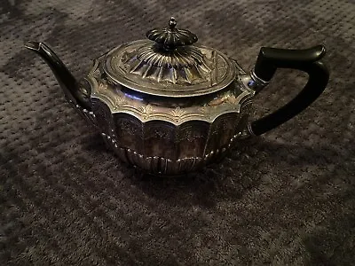 Vintage Silver Plate Teapot By Walker And Hall England Rare Collectors • £99.99