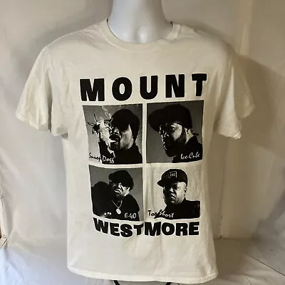 Mt. Westmore Men T-Shirt Medium White Gangster Rap Snoop Ice-Cube E-40 Too Short • $17.99