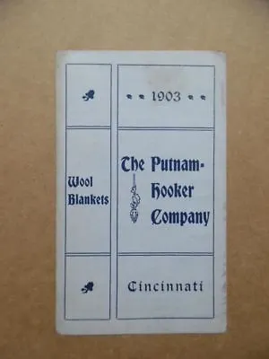 1903 Putnam Hooker Co. Wool Blanket Catalog Price List Pamphlet Indian Antique • $14.95