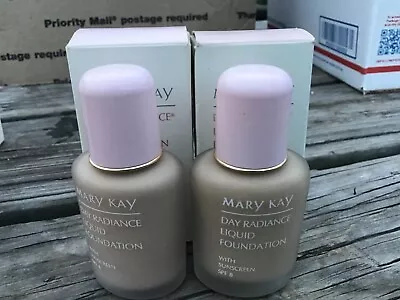 2X Lot Mary Kay DAY RADIANCE Liquid Foundation SPF 8 PURE IVORY 1 FlozBNIB/NWOB • $39.99