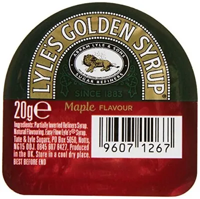 24 X 20g Lyle's Golden Syrup Maple Flavour • £9.99