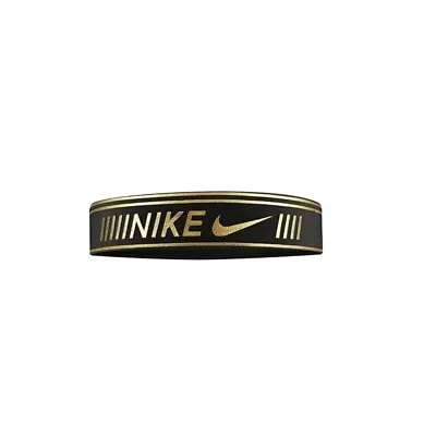 Nike Pro Metallic Headband OSFA Black Gold New • $14.95