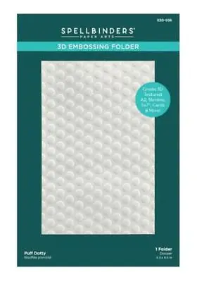 £13.99 • Buy Spellbinders 3d Embossing Folder- Puff Dotty