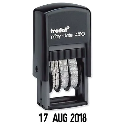 £6.95 • Buy Date Stamp - Self Inking Rubber Stamp - Mini Dater 4810 - Trodat - 70169
