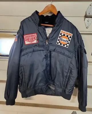 Lemans Movie Steve McQueen Reproduction Gulf Racing Jacket Collectible Large • $195