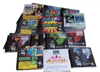 35 X Karaoke CDG CD Discs Charts Hits Pop Rock 50s 60s 70s 80s Bundle Job Lot • £85.99