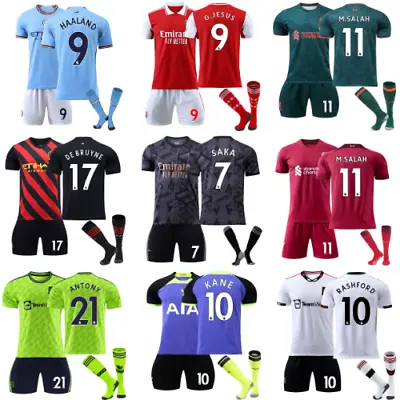 £21.99 • Buy 22/2023 Child Kid Adult Football Kit Boy Soccer Men Suit Sport Sock Short Shirt