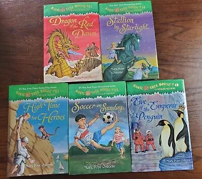 LOT Of 5 Magic Tree House Merlin Missions Children's Chapter Book Hardcover B47 • $14.99