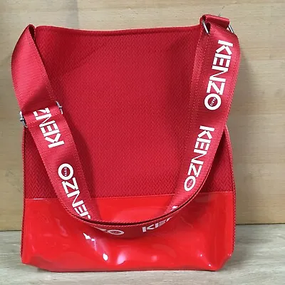 $69.95 • Buy Kenzo Parfums Cross Shoulder Bag Paris Plus Leather Cosmetics Bag Good Condition