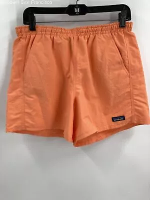 Patagonia Mens Orange Pockets Elastic Waist Pull On Athletic Shorts Size Medium • $24.99