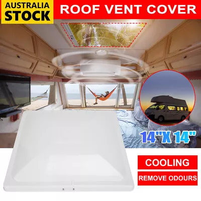 14  RVs Skylight Roof Motorhome Caravan Vent Poptop Lid Cover Camper Hatch 14x14 • $27.25