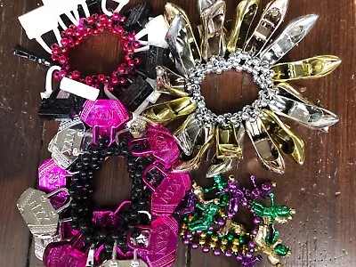 MARDI GRAS Beads Bracelets Authentic New Orleans Souvenir Lot  • $15