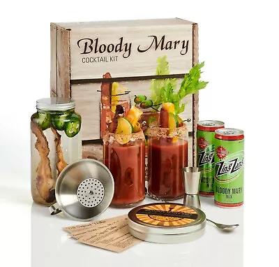 Bloody Mary Cocktail Kit - Bar Accessories & Recipes - Great Alcohol Gift Set • $59.99