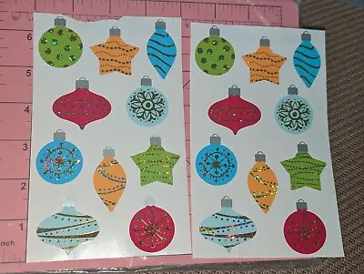 Mrs Grossmans Stickers Christmas Ornaments Reflections 2 Sheets • $4.50