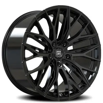 20  Staggered Lexani Wheels Aries Gloss Black Rims And Tires Package • $2718