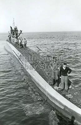 WW2 Picture Photo German Submarine U-boat U-100 6024 • $6.95