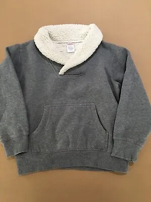 Gymboree Boys Sweatshirt Serra  Collar Gray Size S 5/6 Pre-owned • $7