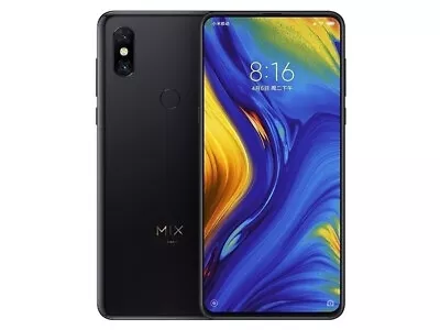 Black Xiaomi Mi Mix3 8G/128GB（Unlocked）dual Card 4G-LTE Android Smartphone • £165.99