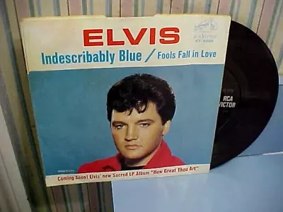 Elvis Presley - VG++ VINYL & EX PIC SLEEVE & GREAT AUDIO - Indescribably Blue • $14.99