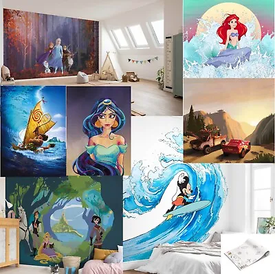 Disney Wall Murals Girls Bedroom Christmas Gift Idea Princess Wallpaper Art Deco • $147.97