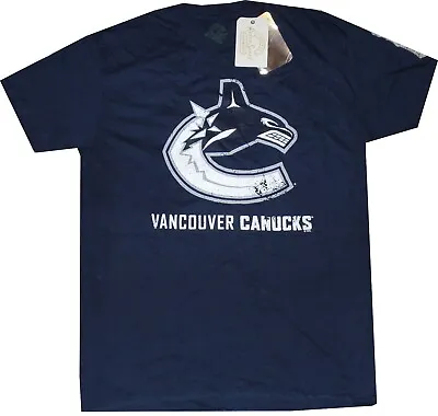 Vancouver Canucks Navy Retro Sport Slim Fit T Shirt NEW Tags Clearance • $9.45