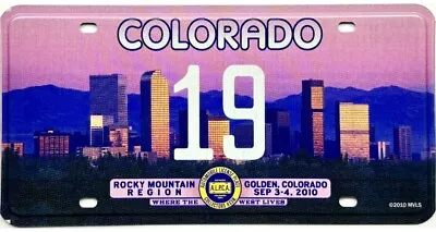 *99 CENT SALE*  2010 Golden Colorado ALPCA Meet Souvenir License Plate #19 NR • $0.99