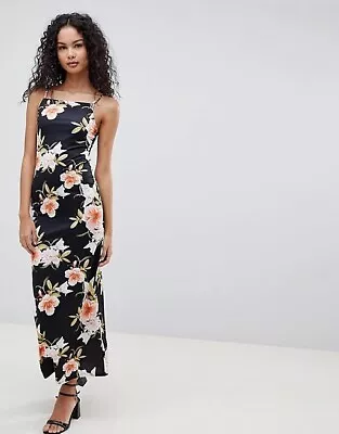 BNWT Women's Lasula ASOS Tropical Floral Maxi Dress - Size 10 • £12