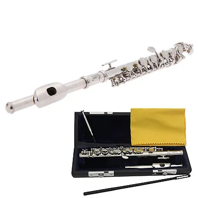 Cupronickel Piccolo Ottavino Key Of C Silver Plated Instrument For Beginner U8S4 • $68.99