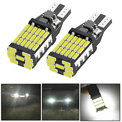 2 X T15 W16W Reverse 921 955 Led Car Light Bulbs Xenon White 12v BAY15D 6000K UK • £3.85