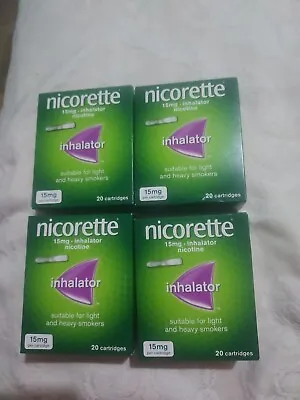 £50 • Buy Nicorette Inhalator 15mg Cartridges 80 Cartridges In Total  4 Boxes
