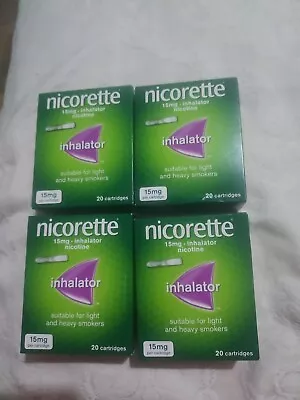 £50 • Buy Nicorette Inhalator 15mg Cartridges 80 Cartridges In Total  4 Boxes