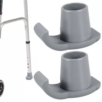 2 Pcs Heavy Duty Cane Tips Walking Stick Rubber Ends Walking Frame Glide Skis • £6.69