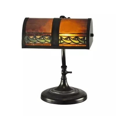 Scranton & Co Egyptian Banker Desk Lamp In Mica Bronze • $165.99