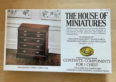 The House Of Miniatures Bachelor’s Chest Circa 1750 #40054 New Sealed Box.  • $7.75