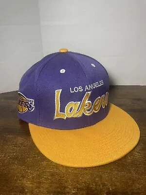 Los Angeles Lakers Hat New Era Mitchell Ness Hardwood Classic Snapback Cap NBA • $21.99