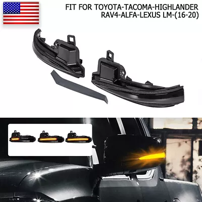 Dynamic Turn Signal Side Mirror Sequential Lights For Toyota Tacoma 2016-2022 21 • $17.98